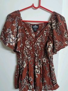 Rust Orange Top