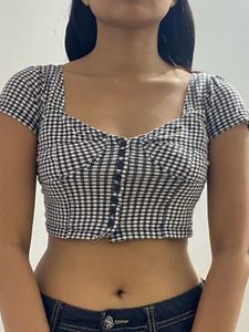 Colourblock Crop Top