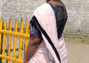 Elegant Blue &amp; Gold Sari Blouse