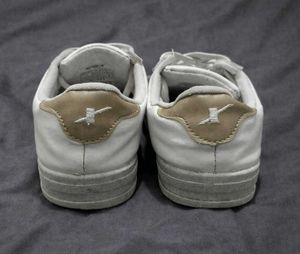 Sparx White &amp; Gold Casual Sneakers