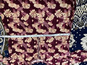 Floral Maroon Salwar Kameez