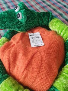 Orange Knit Sweater