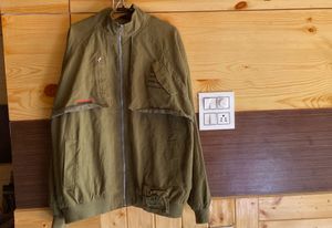 Olive Green Casual Jacket