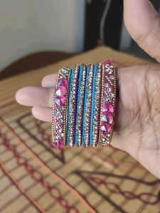 Colorful Beaded Bangle Set