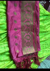 Lime &amp; Pink Lehenga Set