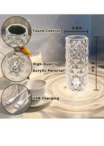 SIGMA Crystal Rose Table Lamp 16 Colour LED Night