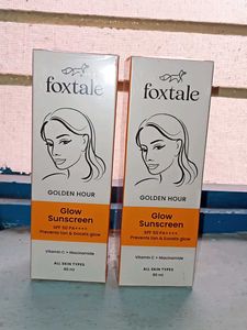 Foxtale Glow Sunscreen (Pack Of 2)