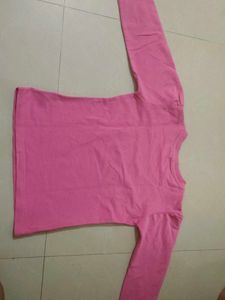 Pink Star Long Sleeve Top