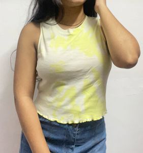 Bershka Tie-Dye Crop Top