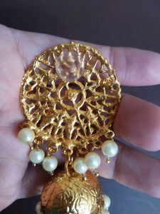 Golden Jhumkis