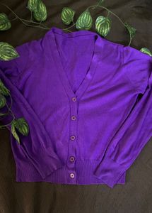 Purple Korean Cardigan