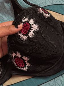 Floral Applique Bra