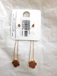 Double Clover Hanging Earring