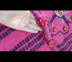 Pink Knitted Cardigan