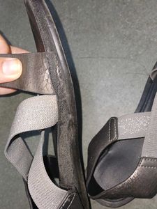 Combo Of Sandal And Canvas Shoe.
