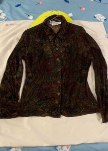 Paisley Velvet Top Type Shirt