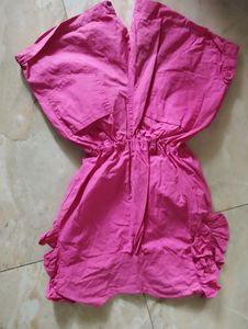 Combo Of 3 ...dress And cotton jumpsuit for summer wear... kids Aged 2-4 can wear it...