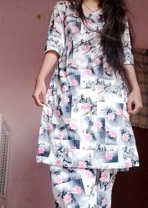 Floral Print patiyala suit