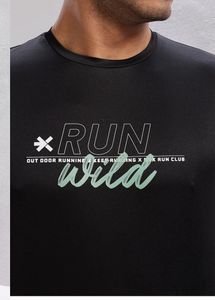 Brand new black  RUN WILD T-Shirt