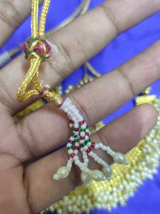 Cluster Pearls Necklace &amp; Jhumkas