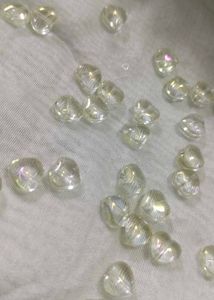 Iridescent Heart Shaped Beads