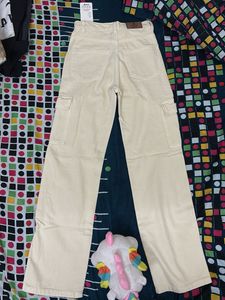 Beige Cargo Pants