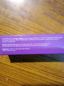 Kojic Acid Vitamin C Cream &amp; 10% Niacinamide Serum