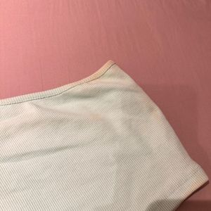 Mint Green One-Shoulder Top