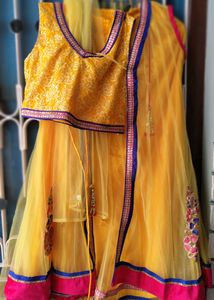 Yellow Lehenga For Girls