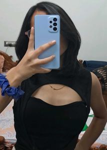 Stylish Black Cutout Top
