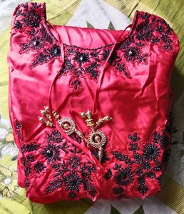 Long Red Colour 🔴 Party Wear Gown