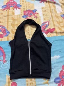 Black Halter Top