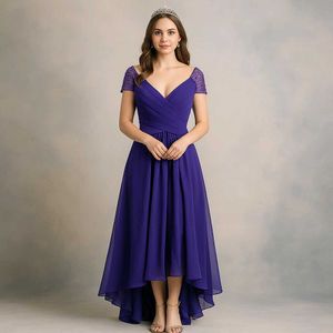 Elegant Purple Midi Dress