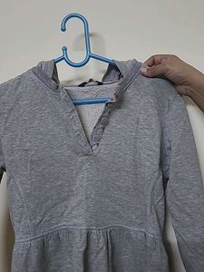Cute Gray Girls Sweatshirt Hoodie