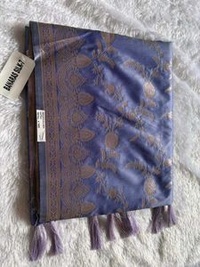 Banarasi Silk Saree - Lavender & Gold❤️