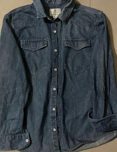 Denim Button-Down Shirt