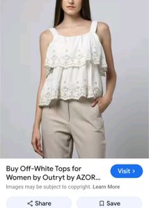 White Embroidered Top( Never Used)