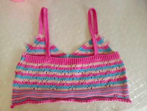Forever 21 Pink Crochet Top