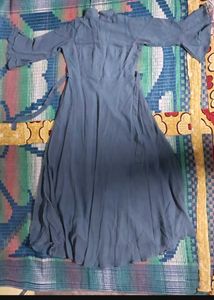 Elegant Blue Maxi Dress