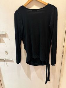 Beautiful Black Wrap Top