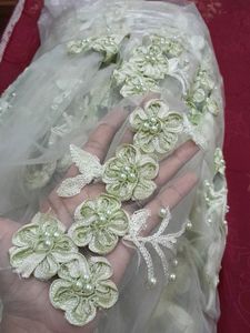 Pista Green Net Fabric