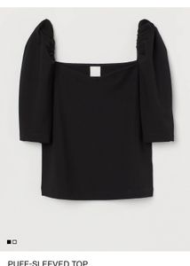 Puff Sleeve Top With Sweetheart Neckline