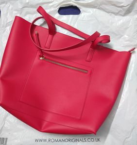 Roman Originals Red Tote Bag