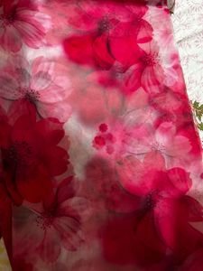 Floral Fabric Also Can Be Used As Saree