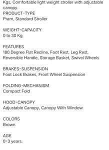 Baby Stroller / Pram