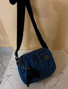 Kipling Blue Denim Crossbody Bag
