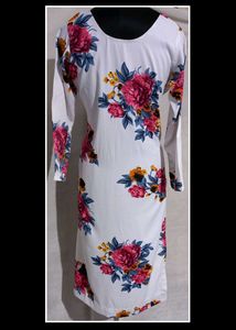 Bust 40 Beautiful Floral Churidar Pajama Set