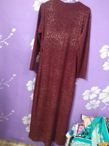 Elegant Maroon Maxi Dress