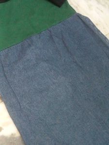 denim lenin casual Picnic wearing top