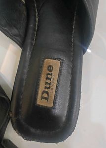 Dune Black Bow Slides